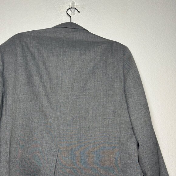 VTG Cricketeer Jacker Blazer Sports Coat Grey Plaid Mens 42R Formal Classic 90s - Picture 7 of 16